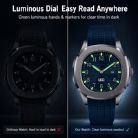 Montres en silicone de luxe pour homme, montres analogiques sportives à quartz résistantes à l'eau pour homme, design personnalisé, montre en acier inoxydable