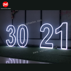 21st Birthday Party Supplies, 21 Neon <strong>Numbers</strong>, Led Marquee Neon Letters Lights for Birthday Party Decorations - Product Image 3