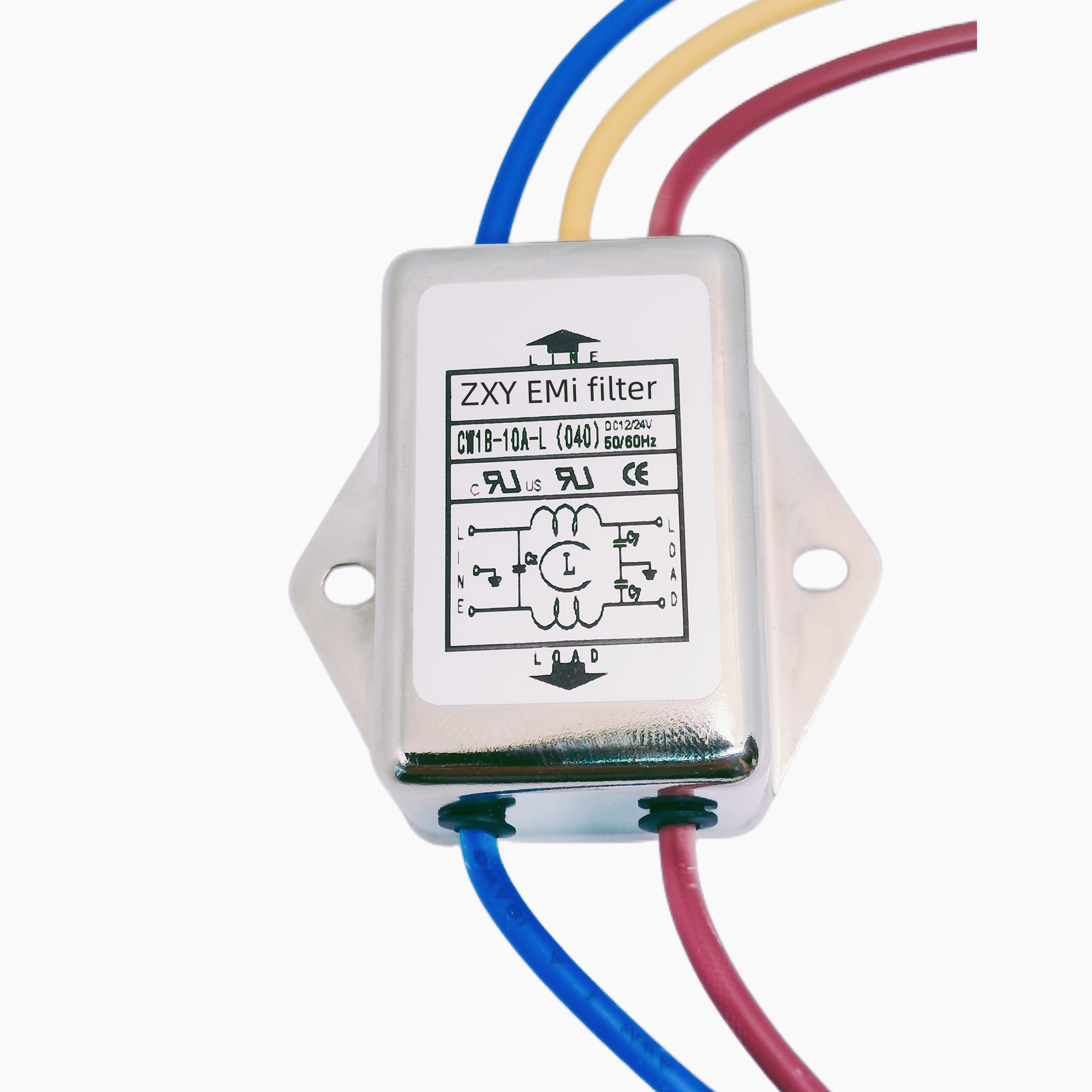 thumbnail image 2 of AC Power Line EMI Filter CW4L2-10A-T – 115/250V, 10A, Noise Suppressor For Electronics 2 of 14