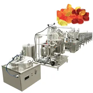 Full-Automatic confectionery equipment for Carrageenan Pectin Gelatin Gummy Bear Jelly Candy depositing Production Line