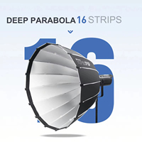 TRIOPO 70/90/120cm Softbox parabolique Bowens Mount Soft Boxes avec grille en nid d'abeille Photographie Deep Softbox