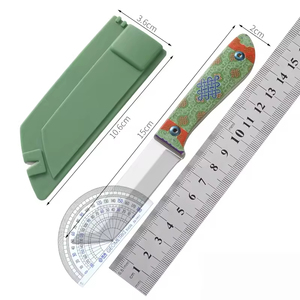 Mongolian Hand-held Meat Knife Portable Thickened Blade Barbecue Knife Steak Hand-held Meat Small Dining Fruit Knife - Product Image 3