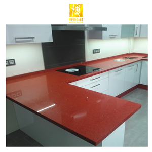 Pierre <span class=keywords><strong>de</strong></span> quartz rouge BOTON STONE, cristal <span class=keywords><strong>de</strong></span> quartz rouge poli, pierre artificielle rouge étincelante, carrelage <span class=keywords><strong>de</strong></span> sol en pierre artificielle, <span class=keywords><strong>dalle</strong></span> <span class=keywords><strong>de</strong></span> quartz artificielle - Product Image 2