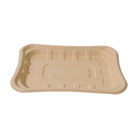Oasis 26oz 770ml Bagasse Biologisch afbreekbare composteerbare wegwerp waterdichte vetwerende supermarkt schaal voor vers vlees en fruit, afhaalbaar