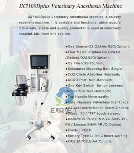 EUR VET سعر الجملة جهاز مراقبة بيطرية جهاز تهوية غاز تخدير الحيوان المحمول - Product Image 6
