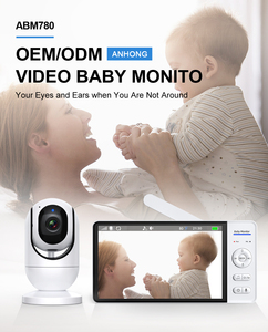 อุปกรณ์เฝ้าดูเด็ก Anicebb รุ่นล่าสุด ดีไซน์ทันสมัย ความถี่ <span class=keywords><strong>2</strong></span>.4GHz หน้าจอ 7 นิ้ว เสียง <span class=keywords><strong>2</strong></span> ทาง มองเห็นในเวลากลางคืน หมุนได้ ปรับเอียงได้ เตือนการให้อาหาร พร้อมเพลงกล่อมเด็ก - Product Image 3