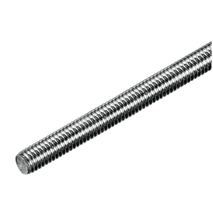 Tige filetée en acier inoxydable M6 avec système de mesure métrique en zinc et finition noire - Product Image 1