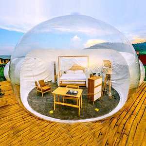 Grande tente gonflable en cristal de bulle de station thermale de dôme de la publicité de 360 degrés <span class=keywords><strong>pour</strong></span> la <span class=keywords><strong>piscine</strong></span> - Product Image 2