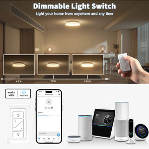 Alexa Uzaktan Kumandalı ve Kısılabilir Işık Plastik Kablosuz Akıllı Dimmer Kontrol Anahtarı 30m Menzil 2 Yıl Garanti - Product Image 6