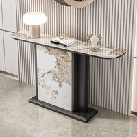 Table console d'angle de luxe au design solide pour couloir, table d'angle décorative pour salon, mobilier domestique