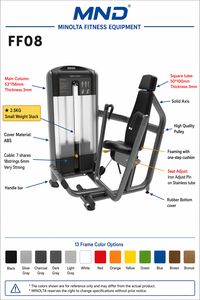 Máquina de press de pecho para gimnasio de China, Máquina de press MND con sistema de carga por pin, Banco ajustable plano e inclinado para pecho - Product Image 5