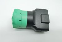 Adaptateur robuste pour automobile J1939 Type 2 vert 9 broches vers connecteur femelle OBD2 J1962 16 broches pour faisceau de câblage de camion