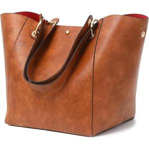 High Demand Women's Faux Leather <b>Handbag</b> with Contemporary Fashion Appeal ZIP Fastening Dual Carry <b>Handles</b> Tassel Office Use - Product Image 3