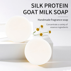 Jabón artesanal de leche de cabra 100g Limpieza profunda para rostro y cuerpo - Product Image 3