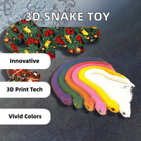 Nouveauté 3D imprimé chinois serpent année jouet créatif 3 dimensions Viper Fidget Gadgets pour noël moule Adder/nouvel an