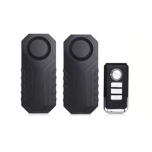 Klaxon de vélo sans fil avec télécommande, alarme antivol pour portes et fenêtres de véhicules, alarme sonore durable, usage domestique SP XP-45 Noir - Product Image 5