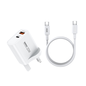 RP-U120 Dual-Port 20W Charger Set Ultra-Compact PD/QC Fast-Charging & Safety <b>Adapter</b> RP-U120 RP-U120 20W A+<b>C</b> Fast Charger - Product Image 1