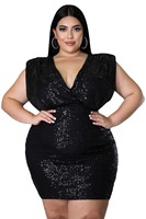 BA786 Satin Mini Club Robes pour Femmes Unique Col En V Conception Respirant Durable Plus La Taille Options Tendance Caractéristiques Uniques