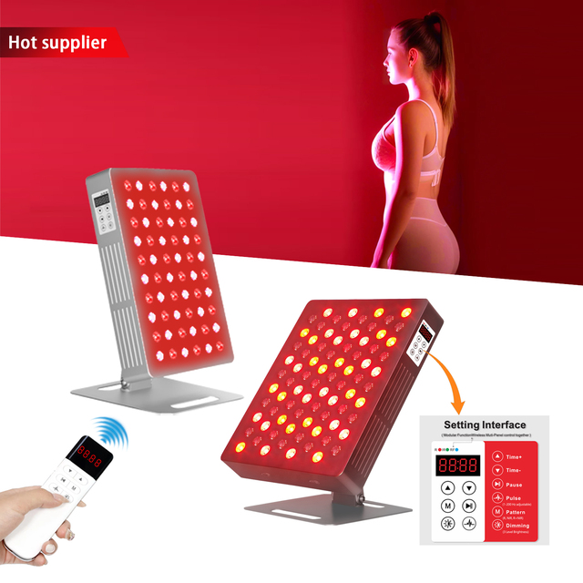 New Professional Red & Near Infrared Therapy Panel 5 Wavelengths | Desktop Light with Remote Control for Pain Relief & Wellness
