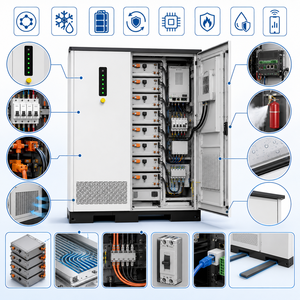 Sistema de Almacenamiento de Energía BESS LiFePO4 OEM SMS de 250kW 522kWh con Enfriamiento Líquido, PCS EMS Comercial Solar+ con Garantía de 10 Años, Funcionamiento en Paralelo - Product Image 2