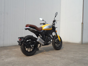 Modèle de moto vintage de style rétro, Scrambler classique - Product Image 2