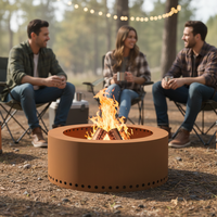 Brasero sans fumée robuste pour palettes de bois, idéal pour le camping, les fêtes et le jardin