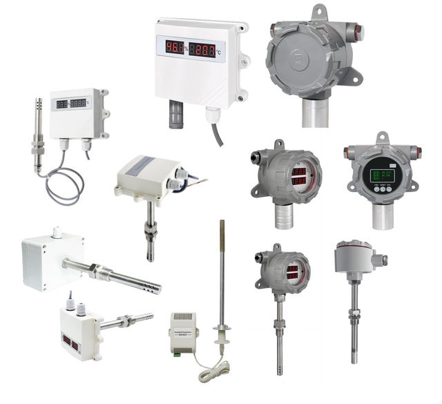 Shkeqi TH600 Industrial Temperature Humidity Sensor Transmitter Grain Moisture Meter High Accuracy LED Display Plastic Material