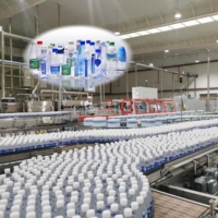 Ligne de production d'embouteillage d'eau minérale entièrement automatique 3 en 1, machine/équipement d'embouteillage pour l'eau potable