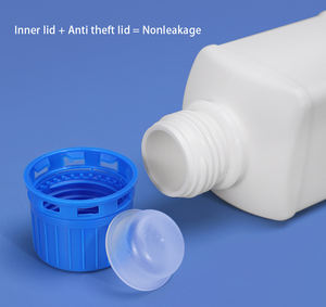 Bottiglia in Plastica HDPE per Reagenti Liquidi da Laboratorio con Collo Spesso e Tappo a Vite Blu, 60ml 100ml 250ml - Product Image 6