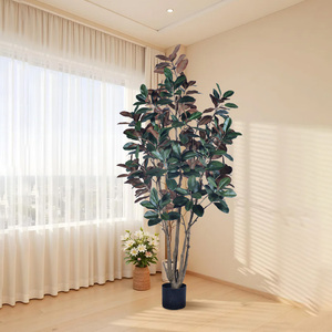 Planta <span class=keywords><strong>Artificial</strong></span> de Magnolia de Tacto Realista con Múltiples Troncos, en Maceta Desmontable de 250 cm para Decoración Interior y Exterior - Product Image 6