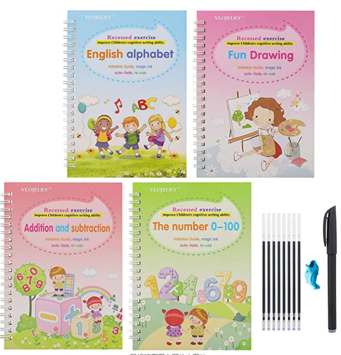 Волшебная тренировка тетрадь многоразовая Волшебная рукописная тетрадь набор каллиграфических букв учебная рабочая тетрадь