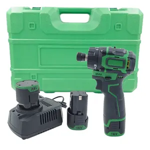 16V Brushless Cordless Lithium Electric Hand Drill Rechargeable Impact Drill Multifunctional Portable Power Impact Drill