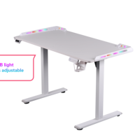 MSI RGB Lighting Bureau d'ordinateur personnalisé Cadre ergonomique en fibre de carbone Surface durable en mélamine 50E Table de jeu Table de jeu