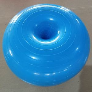 Новый дизайн, оптовая продажа, детский мяч для йоги, пилатеса, упражнений в форме яблока, мяч из ПВХ для стабильной балансировки, половина спортивного зала, фитнес, Пончик, ручка, мяч для йоги - Product Image 2