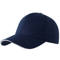 Topi Baseball Enam Panel Berlapis, Laris Manis Lintas Negara, Sablon & Bordir, Bahan Polyester, Cocok untuk Empat Musim, Tersedia Stok