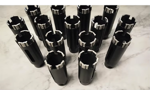 Broca <span class=keywords><strong>de</strong></span> diamante seca JOWIN Vacuum <span class=keywords><strong>de</strong></span> 13/8 pulgadas (35 mm) con segmentos turbo soldados con láser y tiras <span class=keywords><strong>de</strong></span> protección laterales para granito, cuarzo y oro. - Product Image 2