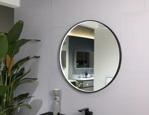 Interruttore per montaggio a parete per Hotel da 24 pollici Touch specchio da bagno intelligente rotondo con luci a LED