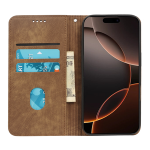 Funda de teléfono de cuero PU de lujo para <span class=keywords><strong>iPhone</strong></span> 17 Air 16 Plus 15 Pro Max 14 Plus 13 Mini funda de teléfono celular con billetera magnética fuerte - Product Image 2