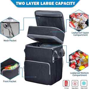 Large Rolling Cooler Leakproof Insulated Soft Cooler Bag with Wheels and Handle Collapsible for Beach Camping Travel Outdoor - Product Image 3