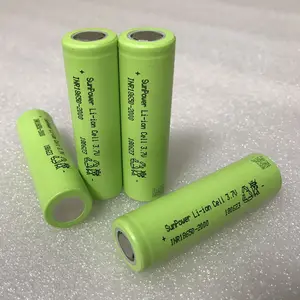 2023 approvisionnement d'usine cellule de batterie au lithium-ion 18650 rechargeable écologique en vrac 3.7v 2000mah