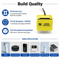 Transformateur EE haute fréquence EE16, entrée 24V, sortie 12V, 1A, 20W, alimentation électrique industrielle, transformateur SMPS