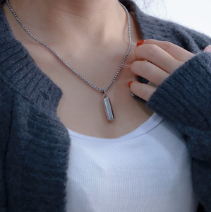 Collana con Capsule in acciaio inossidabile per vento caldo e freddo, catena di <span class=keywords><strong>maglioni</strong></span> da <span class=keywords><strong>uomo</strong></span>, stile Choker - Product Image 2