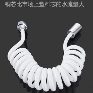 Tuyau flexible télescopique KS Tpu avec noyau en cuivre et capuchon, 1,5 m, 2 m, gris, noir, blanc, pour eau chaude et froide - Product Image 4
