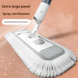 Vente en gros <span class=keywords><strong>Grande</strong></span> vadrouille plate à double usage Nettoyage humide et sec <span class=keywords><strong>pour</strong></span> usage domestique et industriel vadrouille à poussière avec manche paresseux <span class=keywords><strong>pour</strong></span> usage domestique - Product Image 2