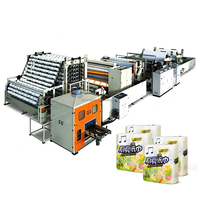 Máquina de Alta Velocidad para Cortar y Rebobinar Papel Higiénico Perforado de 2800 mm, Toallas de Cocina y Laminación con Pegamento