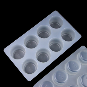 <span class=keywords><strong>4</strong></span> 8 ngăn PP nhựa hình chữ nhật Ice Cube khay dùng một lần cấp thực phẩm Nắp kéo Ice Cube khay - Product Image 5