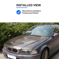 Capot moteur en fibre de carbone style M3 pour BMW E46 Série 3 1996-2004, capot ventilé en fibre de carbone BMW E46