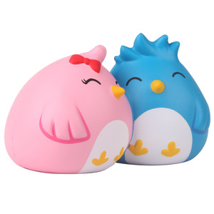 Pu Fidget Toy Cute Connected Birds Slow <b>Rebound</b> Stress Reliever For Kids 2 4 Years Unisex - Product Image 1