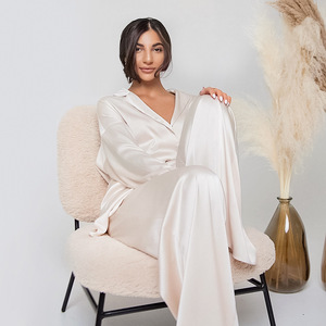 2022 Spring Valentines New Designer Satin Silk Pjs <strong>Sets</strong> <strong>for</strong> Women <strong>Family</strong> Sexy Pajamas Two Piece Sleepwear Lounge Wear - Product Image 2