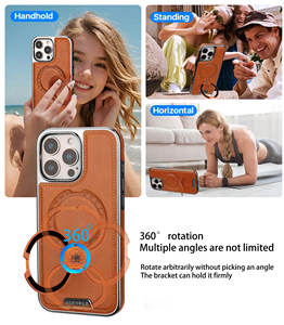 Étui de téléphone <span class=keywords><strong>en</strong></span> <span class=keywords><strong>cuir</strong></span> magnétique d'affaires <span class=keywords><strong>pour</strong></span> <span class=keywords><strong>iPhone</strong></span> 17 Air 16 <span class=keywords><strong>Pro</strong></span> <span class=keywords><strong>Max</strong></span> 15 Plus 14 13 <span class=keywords><strong>12</strong></span> 11 360 ° Rotation anneau support antichoc couverture - Product Image 3